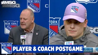 Kakko, Georgiev and Gallant React to Shootout Victory Over Devils | New York Rangers