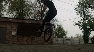 my bmx progress (no chain)