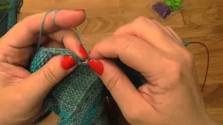 Modulové pletení - spojování čtverců 2.  - knitting squares