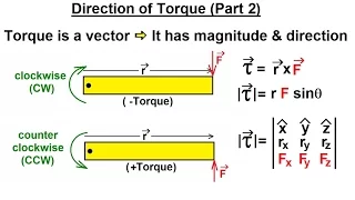 Physics 15  Torque Fundamentals (3 of 13) Direction of Torque (Part 2)