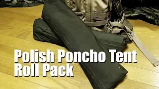 How to Polish Lavvu Poncho Tent Roll Wrapping