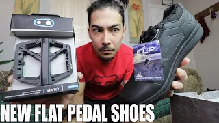 FLR FLAT PEDAL SHOES  AFX PRO With Crank Brother Stamp 1 Unboxing and Testing