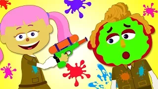Paintball For Kids Finger Family Nursery Rhymes by Teehee Town