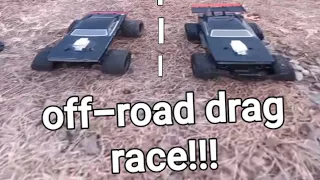 Dom's charger 4x4 VS 2x4 Elite off-road charger by jada toys drag race