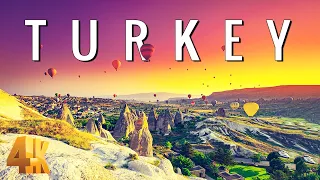 FLYING OVER TURKEY (4K UHD) - Piano Music Along With Beautiful Nature Videos For Stress Relief