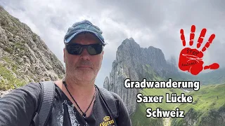 Gratwanderung Saxerlücke in Appenzell Schweiz Nichts für Anfänger ( 4K ) Vlog 94