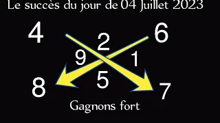 LA CROIX DU JOUR DU 04 JUILLET 2023 ET LE CALCUL DES PIONS FORT POUR GAGNER AU LOTO, (NY ,Florida)