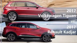 2017 Volkswagen Tiguan vs 2017 Renault Kadjar (technical comparison)