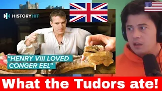 American Reacts What Did the Tudors Eat at a Royal Banquet?
