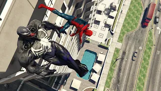 GTA 5 Epic Ragdolls | SPIDERMAN vs Venom Jumps/Fails Compilation #65 (Euphoria Physics)