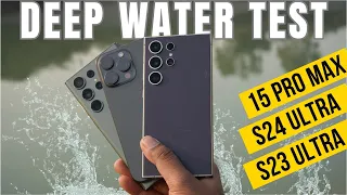 iPhone 15 Pro Max vs Samsung S24 Ultra EXTREME Water Test - Shocking Result !