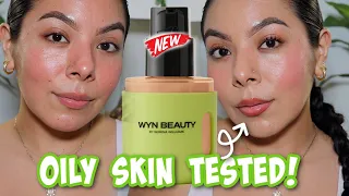 NEW✨ WYN BEAUTY SKIN TINT SPF 30|| OILY SKIN REVIEW + WEAR TEST!