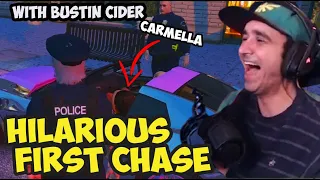 Summit1g HILARIOUS First Chase W/ OFFICER BUSTIN CIDER !! | GTA 5 ProdigyRP