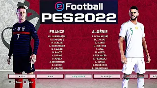 FRANCE vs ALGERIE | PES 2022 PS5 MOD Ultimate Difficulty 4K Texture HDR Next Gen