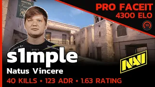 s1mple NAVI IS UNSTOPPABLE on FACEIT🔥 (ANUBIS) FACEIT LVL 10 / CSGO POV / Jun 15, 2023