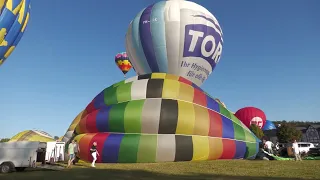 Hot air balloon launch at Montgolfiade Warstein