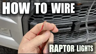 How to wire raptor grill LED lights