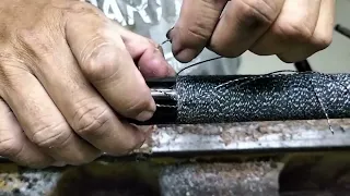 Tony Bautista_ Irish Linen Installation (step by step process)