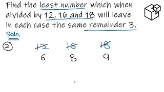 Find the least number which when divided by 12, 16 and 18 will leave in each case same remainder 3.