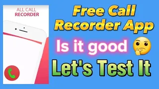 Free call recorder app review with real call test - Is it good 🤔