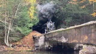 Iron horse 2102 fall run from Reading PA to Lake Hauto railfanning trip 2023