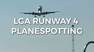 LaGuardia Airport Plane Spotting Runway 4 Arrivals