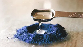 MAKING PAINT: BLUE IRIS 🦋 asmr & speedpaint