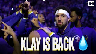 Klay Thompson's Intro And First Bucket After Returning From Injury