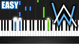 Alan Walker - Faded - EASY Piano Tutorial by PlutaX