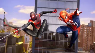 Peter and Miles Vs SandMan with Classic Suit - Marvel's Spider-Man (New Game +)