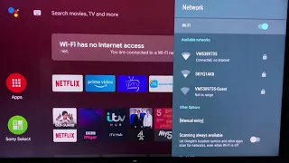 Sony TV | Connected, no internet |   SOLVED | YouTube isn’t working on SMART TV. Wi-Fi set up.