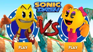 Sonic Dash - Ms. PAC-MAN Vs Boss Battle Bash Vs PAC MAN All 47 Characters Unlocked Gameplay