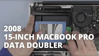 How to Add a 2nd Hard Drive/SSD in a 15-inch MacBook Pro (Late 2008) with OWC Data Doubler