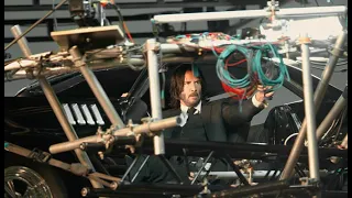 Go Behind the Scenes of John Wick: Chapter 4's Epic Movie Stunts, Car Action, and Fights!