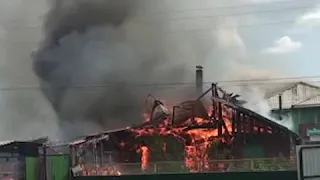 Свердловская область: пожар в Белоярском
