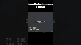 Slender Man Caught On Camera #shorts #SlenderMan #CaughtOnCamera