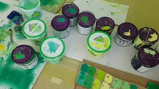 Градиентная окраска стен Подготовка рабочего места
