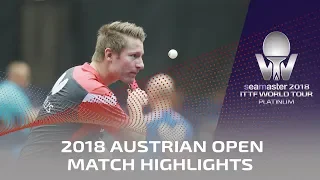 Ruwen Filus vs Diogo Carvalho I 2018 ITTF Austrian Open Highlights (Pre)