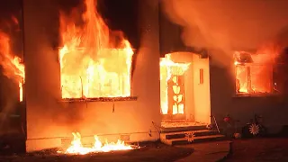 Seven Sharp burns down house live on TV with Fire and Emergency NZ