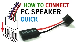 How to Connect a PC Speaker to Your Motherboard