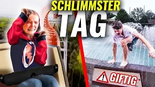 1 TAG JA SAGEN mit KLEINER SCHWESTER im Freizeitpark! (eskaliert komplett!)