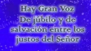 Voz de júbilo y salvación (con letras)