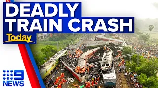 India in state of mourning after major train crash disaster | 9 News Australia