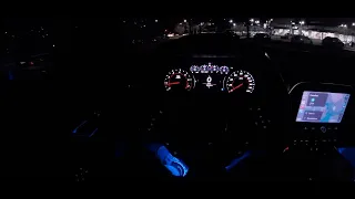 2021 Camaro SS Night Time POV Driving-6 Speed Manual Transmission-Highway Driving-4K
