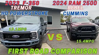 2024 Ram 2500 Rebel Cummins Vs 2023 Ford F350 Tremor Diesel.  Massive payload difference