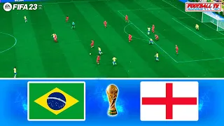 FIFA 23 - BRAZIL vs ENGLAND - FIFA WORLD CUP FINAL | FULL MATCH ALL GOALS | PC GAMEPLAY 4K