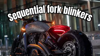 Streetpilots Sequential fork blinker install