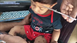 Chalange to Barber || First Time This Kid Experience Their First Haircut || To 1-Year Boy