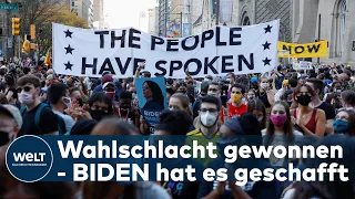 DONALD TRUMP GESCHLAGEN: Entfesselter Jubel nach Wahlsieg von Joe Biden in den USA