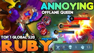 100% ANNOYING! RUBY BEST BUILD 2021 | TOP 1 GLOBAL RUBY GAMEPLAY | MOBILE LEGENDS✓